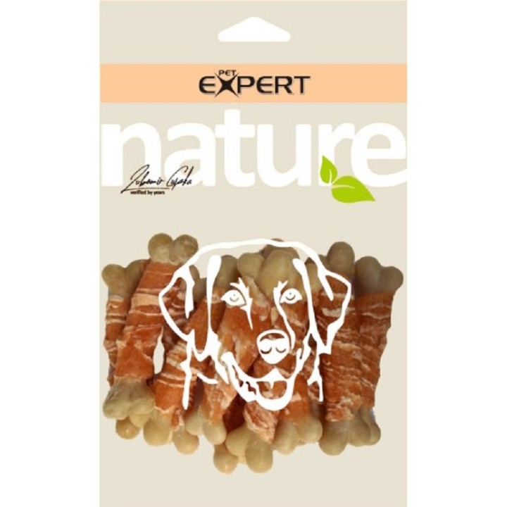 Pet Expert 100g kost kalciová s kuřecím masem 7cm dog